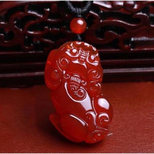 Natural hot-selling agate, ruby, chalcedony, mink Pendant necklace, jewelry, mink Pendant Necklace