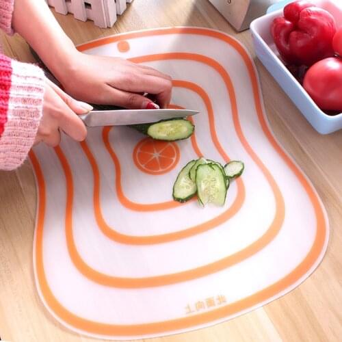 New Kitchen Chopping Blocks Tool Flexible Transparent Cutting Board Kitchen PP Cutting Boards Classification Chopping Board Hot