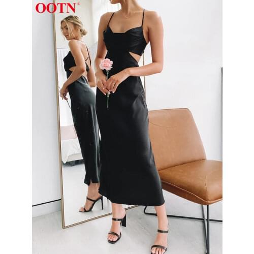 Летние платья из шелка OOTN China At AliExpress