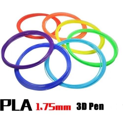 100 metres 10 colors(10 meters per color) 1.75 mm PLA print material 3D special filament for 3D pen 3D printer supplies random