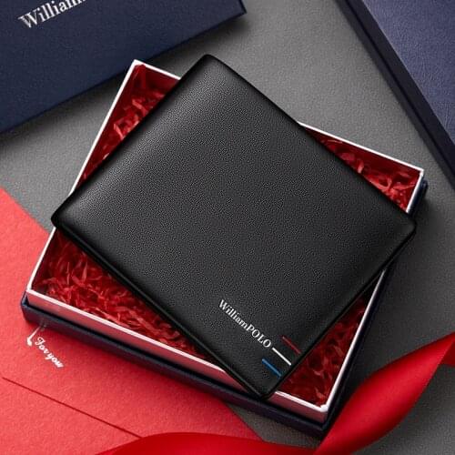 Casual cowhide wallet for mens soft texture card holder fashion high-end Wallet