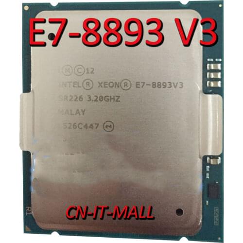 Intel Xeon E7-8893 V3 CPU 3.2GHz 45M 4 Core 8 Threads LGA2011 Processor