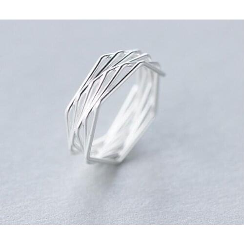 Real. 925 Sterling Silver Twisted Knot Ring adjustable sterling-silver Ring jewelry GTLJ1060