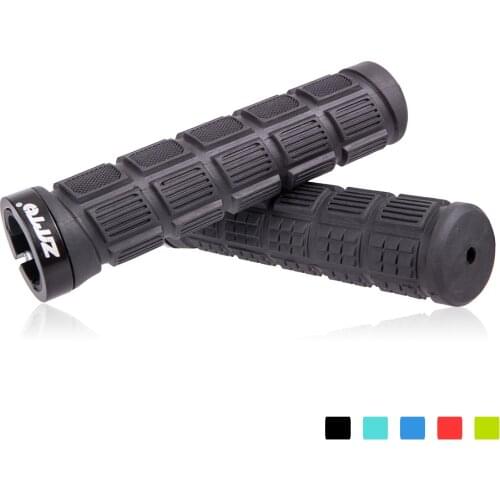 ZTTO MTB Bicycle Handles Grips Durable Shockproof Rubber Anti-Slip Aluminum Alloy Lock Handlebar Bicycle Parts