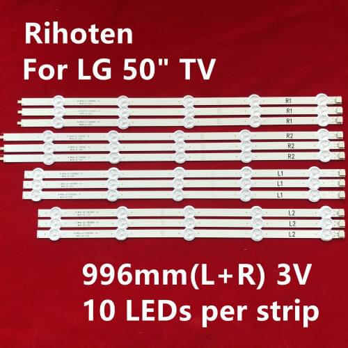 LED Backlight strip 10 lamp For LG 50" TV 50LN5400 50LA620V 6916L-1276A 1273A 1272A 1241A 50LA6208 50ln540v