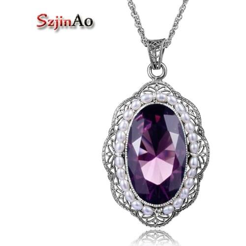 Szjinao Pearl Necklaces For Women