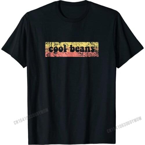 Vintage Retro 1970s Shirt Cool Beans Funny Gift Discount Adult Tees Printed Top T-shirts Cotton Unique