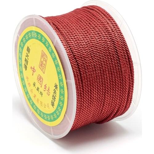 1 Roll Nylon Threads Cords 1.5~2mm for jewelry making DIY Bracelet Necklace Accessories; about 50m/roll