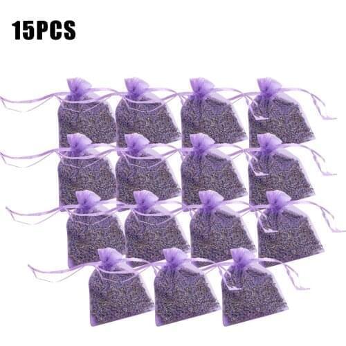 10/15Pcs Lavender Scented Sachets Bag For Closets Drawers Filled With Naturally Dried Lavender Flower Buds