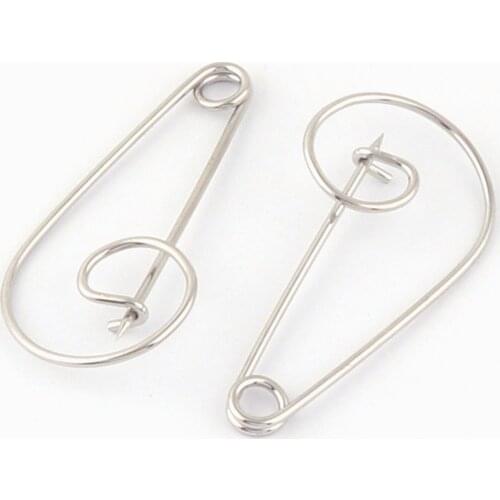 10pcs 55mm Silver Safety Pins Large Kilt Safety Pins Broochs Charm Holder Apparel Accessories DIY Sewing