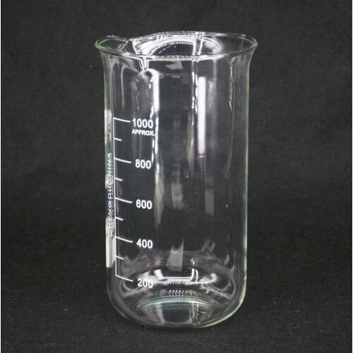 1000ml Tall Form Beaker Chemistry Laboratory Borosilicate Glass Transparent Beaker Thickened with spout