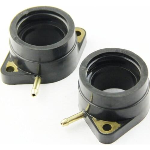 2pcs Motorcycle Carburetor Interface Manifold Intake Glue for Yamaha XS400 1977 1978 1979 1980 - 1982 2A2-13586-00 2A2-13596-00