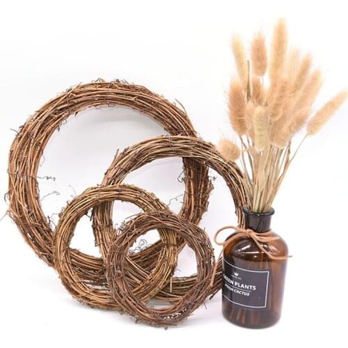 Wedding Decoration Wreath Rattan Artificial Flowers Garland Dried Flower for Home Christmas Decoration DIY Floral Wreaths