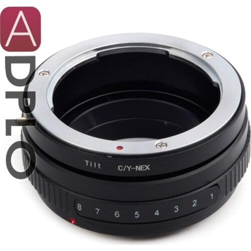 ADPLO 010295, Tilt Lens Mount Adapter Suit For Contax CY Lens to Suit for Sony E Mount NEX Camera A5100 A6000 A5000 A3000