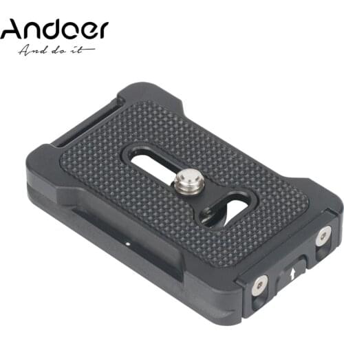 Andoer PU-60L Quick Release Plate 60mm QR Plate 1/4 Inches Mounting Screw Compatible with Arca Swiss Standard Tripod Head