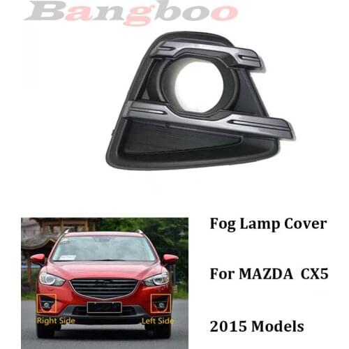 Left & Right Car Front Bumper Grille Fog Light Cover For Mazda CX5 CX-5 2015
