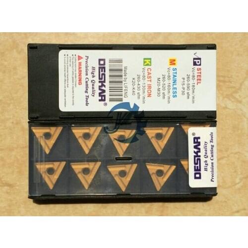 Free shopping 10Pcs TNMG160408L-S Carbide Turning Inserts for Lathe Holder MTJNR / MTJNR / MTENN / MTQNR,Suitable for Steel