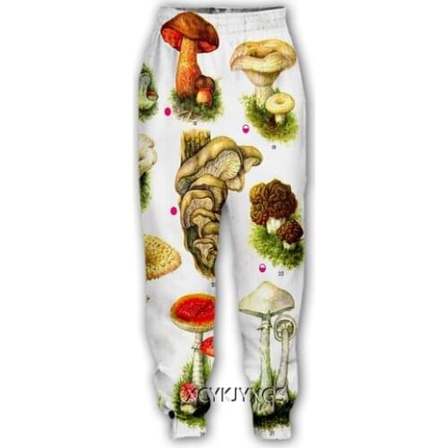 New Unisex Mushroom Art 3D Print Causal Clothing Fashion Men Women Hip Hop Pants Plus Size S-7XL Trouser Jogger Men