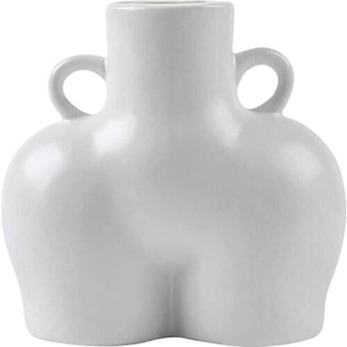 Human Flower Pot Sexy Butt Ceramic Vase Simulation Home Decors Exquisite Handicrafts Body Shaped Art Desktop Plant Container