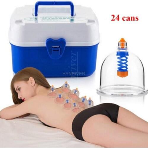 Cupping is 24 cupping cans household vacuum cupping suction type magnetic therapy thickening tank pull the glass