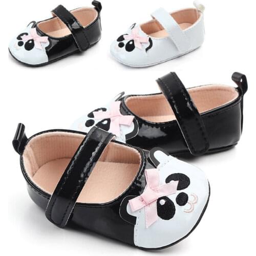 Baby Shoes Little Girls Soft Panda Shoe 2021 Autumn Baby Cute Sneakers Toddler Shoes Newborn First Walker All-match Moccasins