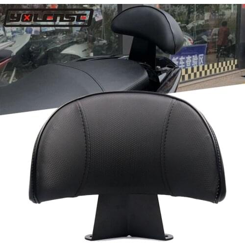 For HONDA PCX150 PCX 150 2014 2015 2016 2017 2018 2019 Black leather Motorcycle Rear Passenger Backrest Back Pad seat Backrest