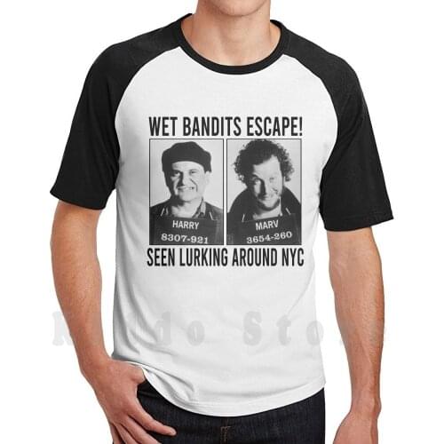 Wet Bandits T-Shirt-Home Alone T Shirt Diy Big Size 100% Cotton Wet Bandits Sticky Bandits Home Alone Kevin Mccallister