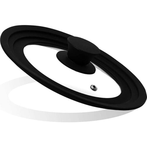 Qualtiy Tempered Glass Pot Lid Cookware Splash Guard Pan Cover Replacement Top for Frying Pan Kitchen Utensils Cookware Parts2