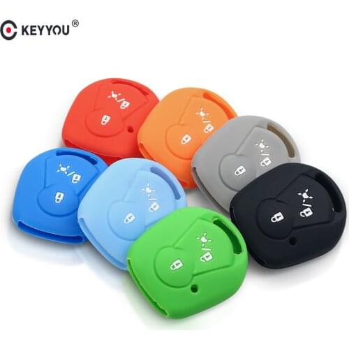 KEYYOU FOR SSANGYONG ACTYON KYRON REXTON SILICONE REMOTE KEY SHELL FOB COVER CASE SKIN