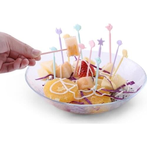 Creative Cute Mini Decoration Kitchen Plastic Party Tableware Bento Accessories Table Forks Camping Fork Spoon Portable Cutlery
