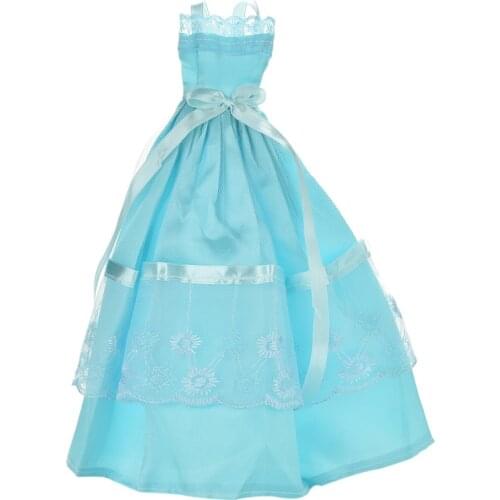 2019 Sling Lace Handmade Party Clothes New Dress for Party Dress for 11 " Doll Color Random