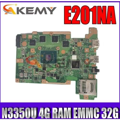 E201NAS MAIN_BD.4G/N3350U/AS EMMC 32G mainboard For ASUS E201NAS E201NA E201N Laptop motherboard E201NAS motherboard 100% Tested