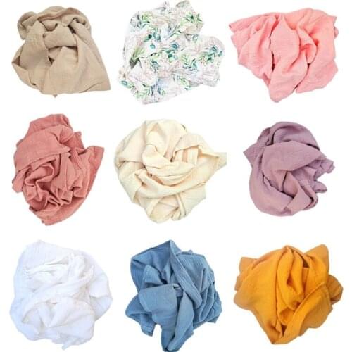 Muslin Cotton Baby Blanket Newborn Swaddle Warp Baby Photography Prop Bath Towel H055