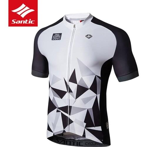 Santic Men Cycling Jersey 2019 Pro Team Bicycle Downhill Jersey Breathable MTB Road Bike Jersey Cycling Clothing Ropa Ciclismo