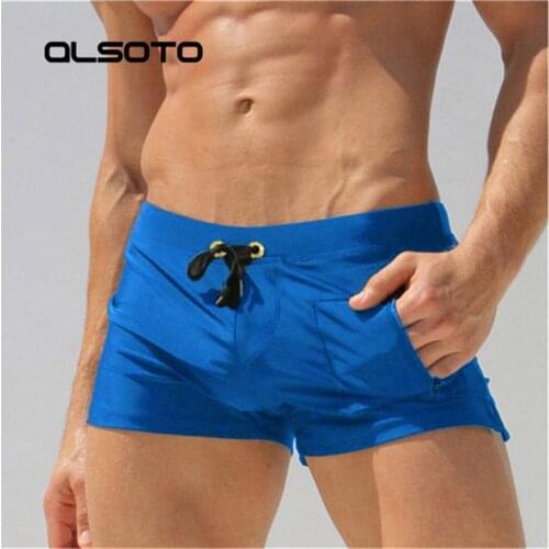 ALSOTO Brand Man Swimwear Mens Swimsuits Surf Board Beach Wear Men Briefs Swimming Trunks Boxer Shorts Swim Suits Gay Pouch