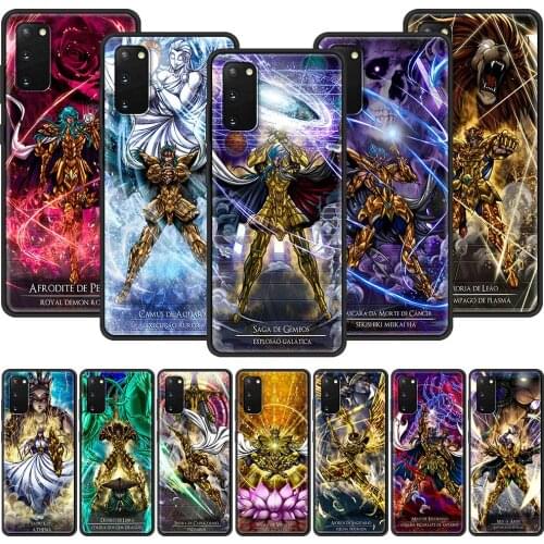 Soft Phone Case For Samsung Galaxy Note 20 Ultra 10 Lite S10 Plus S20 FE 5G 9 8 Back Cover S21 Funda Saint Seiya Anime Shell Sac