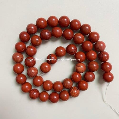 Free Shipping Natural Stone Red Jaspers Round Beads 15" Strand 3 4 6 8 10 12MM Pick Size For Jewelry Making No.AB42 4.9