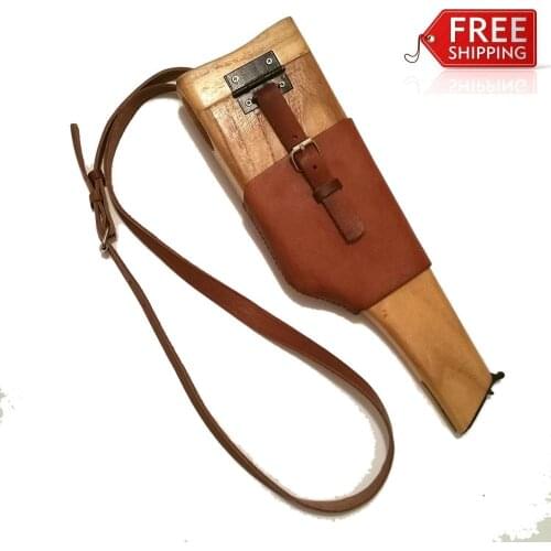 WW2 GERMAN C96 MAUSER BROOMHANDLE HOLSTER AND STOCK OUTDOOR MILITARY WWII SOUVENIR