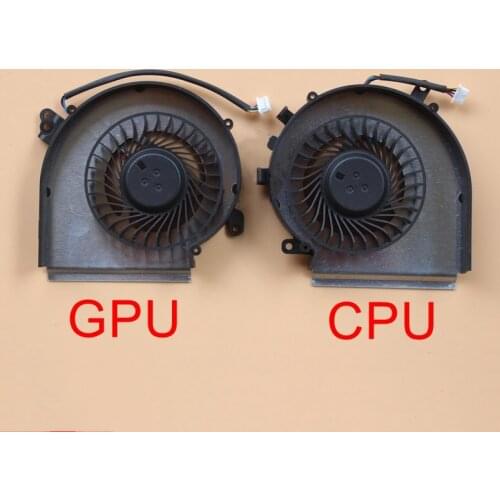 New Laptop CPU GPU Cooling Fan For Msi GE62MVR GE72MVR MS-16JC MS-169C Cooler radiator PAAD06015SL N376 N374 DC 5V 0.55A 4PIN