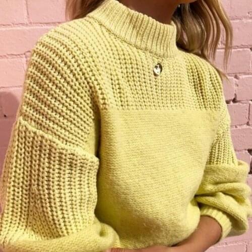 Autumn Sweater Elegant Hollow Out Sweater Tops Vintage Women Casual Knitted Long Sleeves O-neck Loose Solid Pullover Sweater