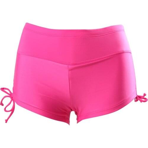 High Waist Sexy Swim Trunks Ladies Solid Loose Large Size Beach Sports Yoga Drawstring Pants