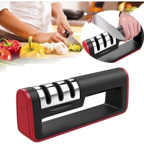 Professional Knife Sharpener Diamond Quick Professional 3 Stages Sharpener Knife Tools Sharpening Stone Cut Vegetables