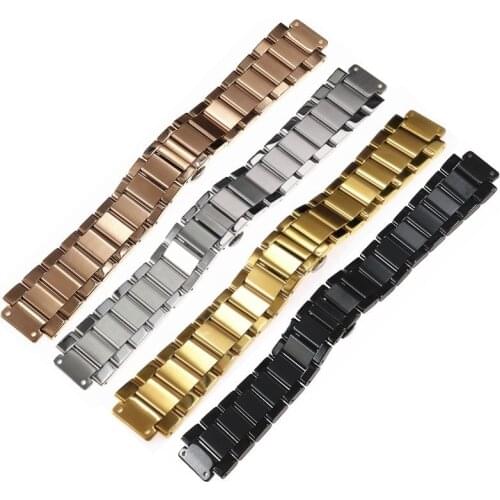 27mm stainless steel strap silver black rose gold for watch bracelet big bang classic fusion series 45mm watchbands Accessories