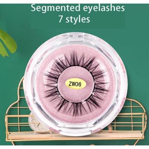 Segmented DIY False Eyelashes Grafting Natural Soft Imitation Mink Hair Material Professional Makeup Planting False Eyelashes