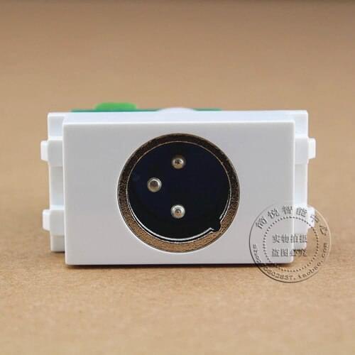 128 Type Microphone Male Head XLR Module Connector Socket Computer Outlet Adapter