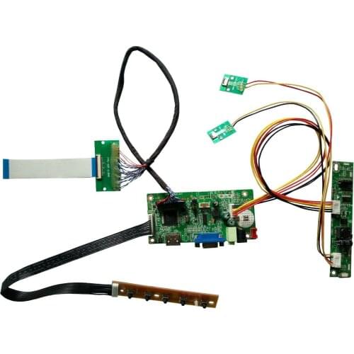 LVDS Controller Board Driver kit For 12.3inch C123HAN01.0 1920 720 LED Screen HDMI VGA 40 Pins Cable