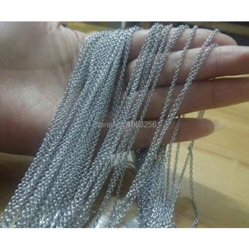 10Meter Lot Thin 1.8mm Fashion O Link Chain Stainless Steel Oval Chain Jewelry Finding /Marking Chain