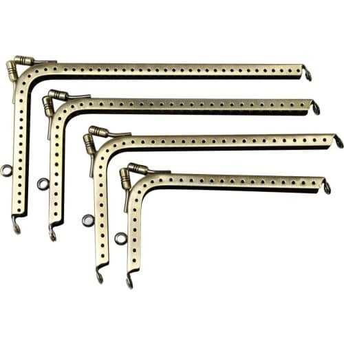 5PCS Metal Purse Frame Handle for Clutch Bag Handbag Accessories Making Kiss Clasp Lock Antique Bronze Tone Bags Hardware
