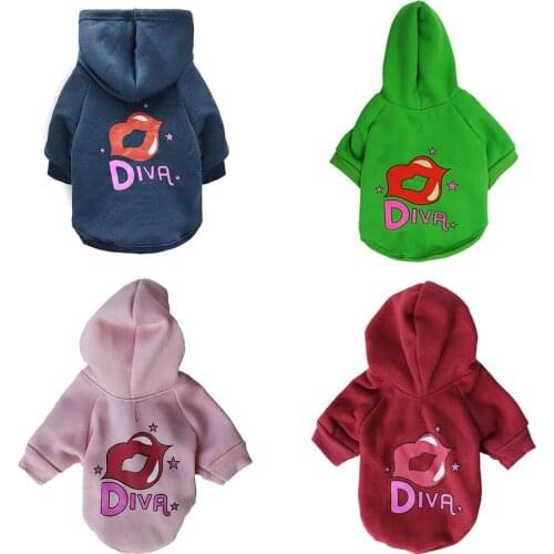 Winter Pet Dog Clothes Warm Sweatshirt Four Seasons Small and Medium Dog Hoodie Dog French Bulldog Chihuahua Jacket Clothing