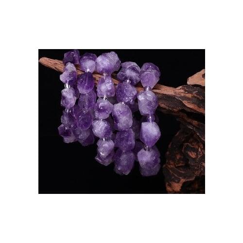 Star Rain Jewelry Natural Brazilian Amethysts Bracelet Crystal Protolith Cluster Protolith Bracelet Jewelry
